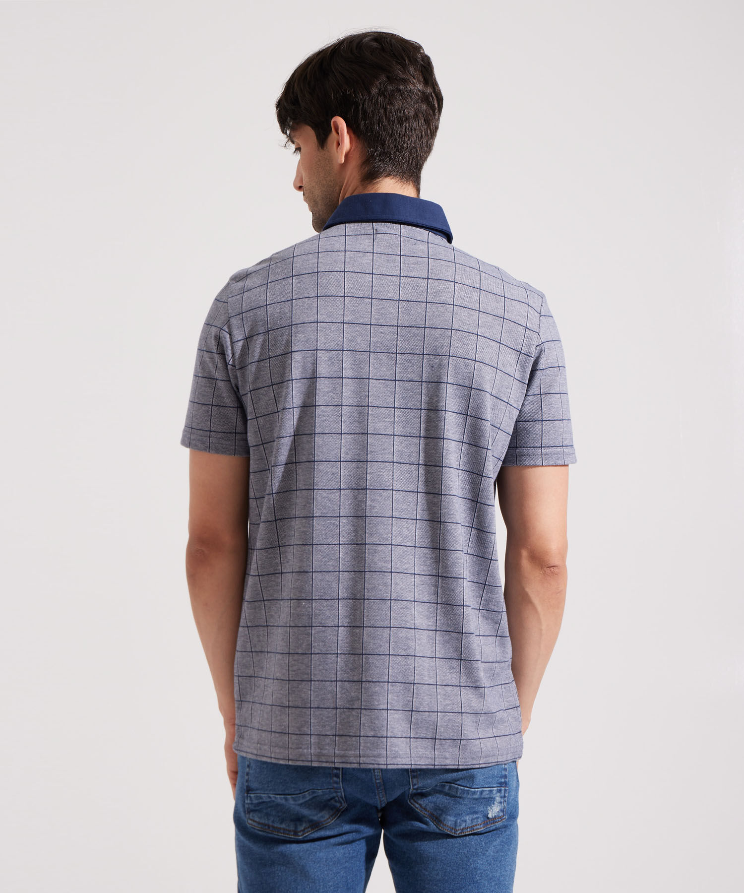 Polo Cuello Duro a Cuadros