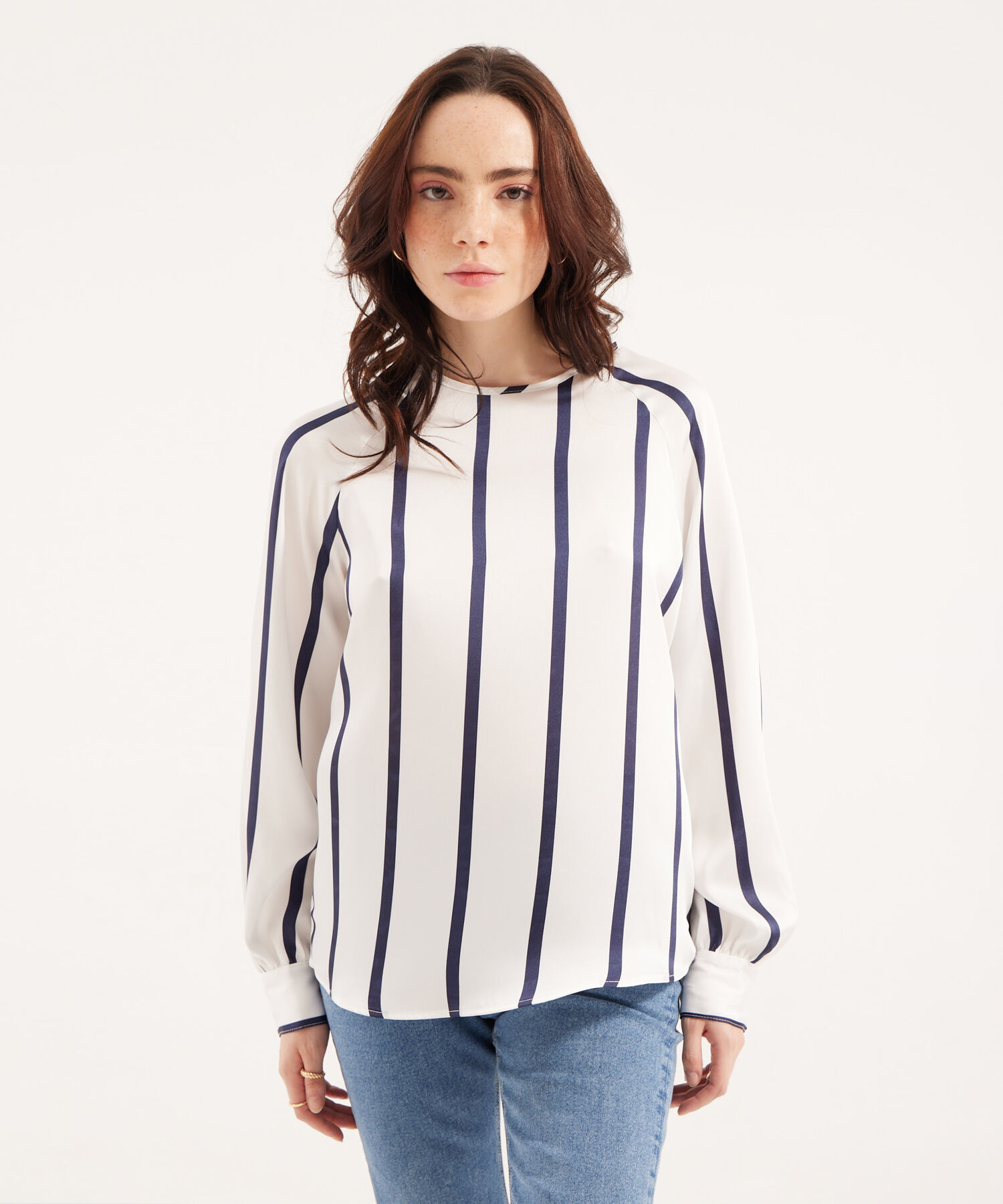 Blusa Manga Larga a Rayas