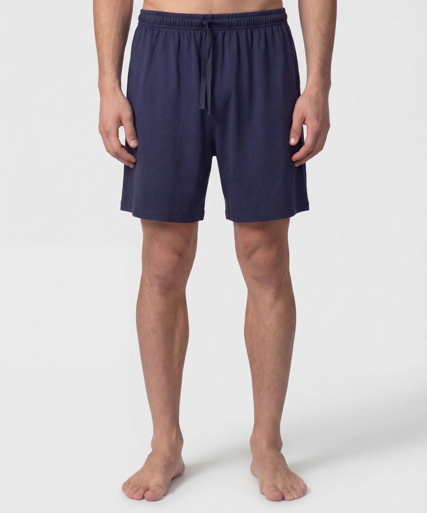 Pijama Unicolor Con Cuello Camisero Para Hombre