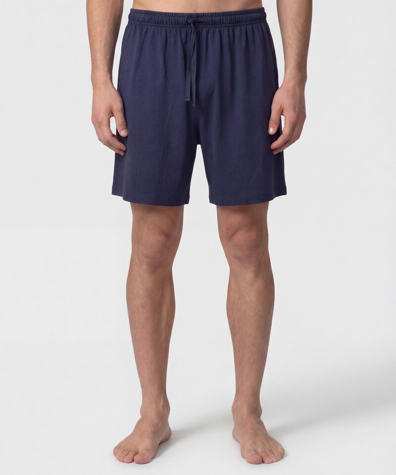 Pijama Unicolor Con Cuello Camisero Para Hombre