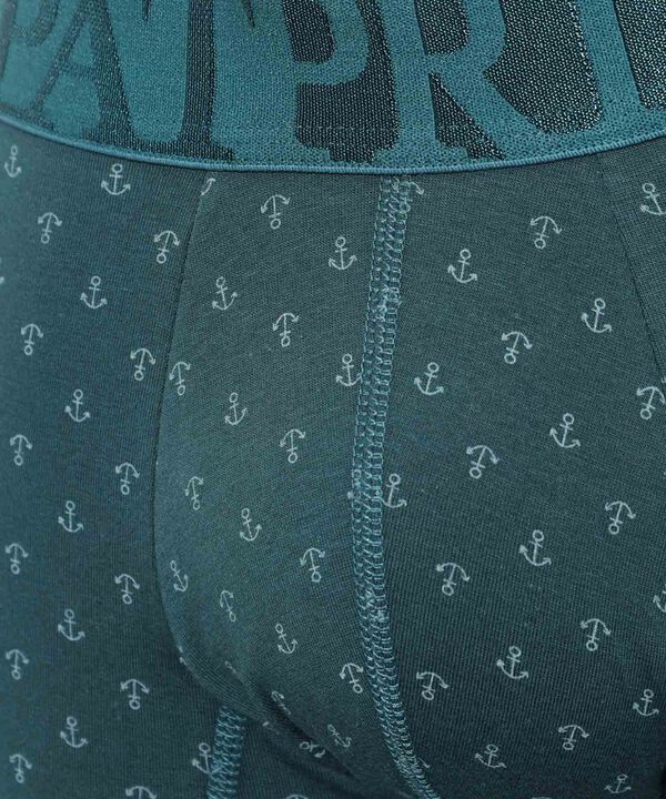 B&oacute;xer Medio Estampado Con El&aacute;stico Para Hombre