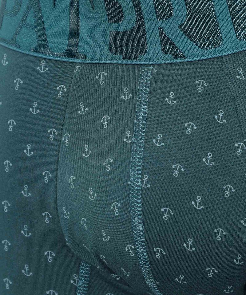 B&oacute;xer Medio Estampado Con El&aacute;stico Para Hombre