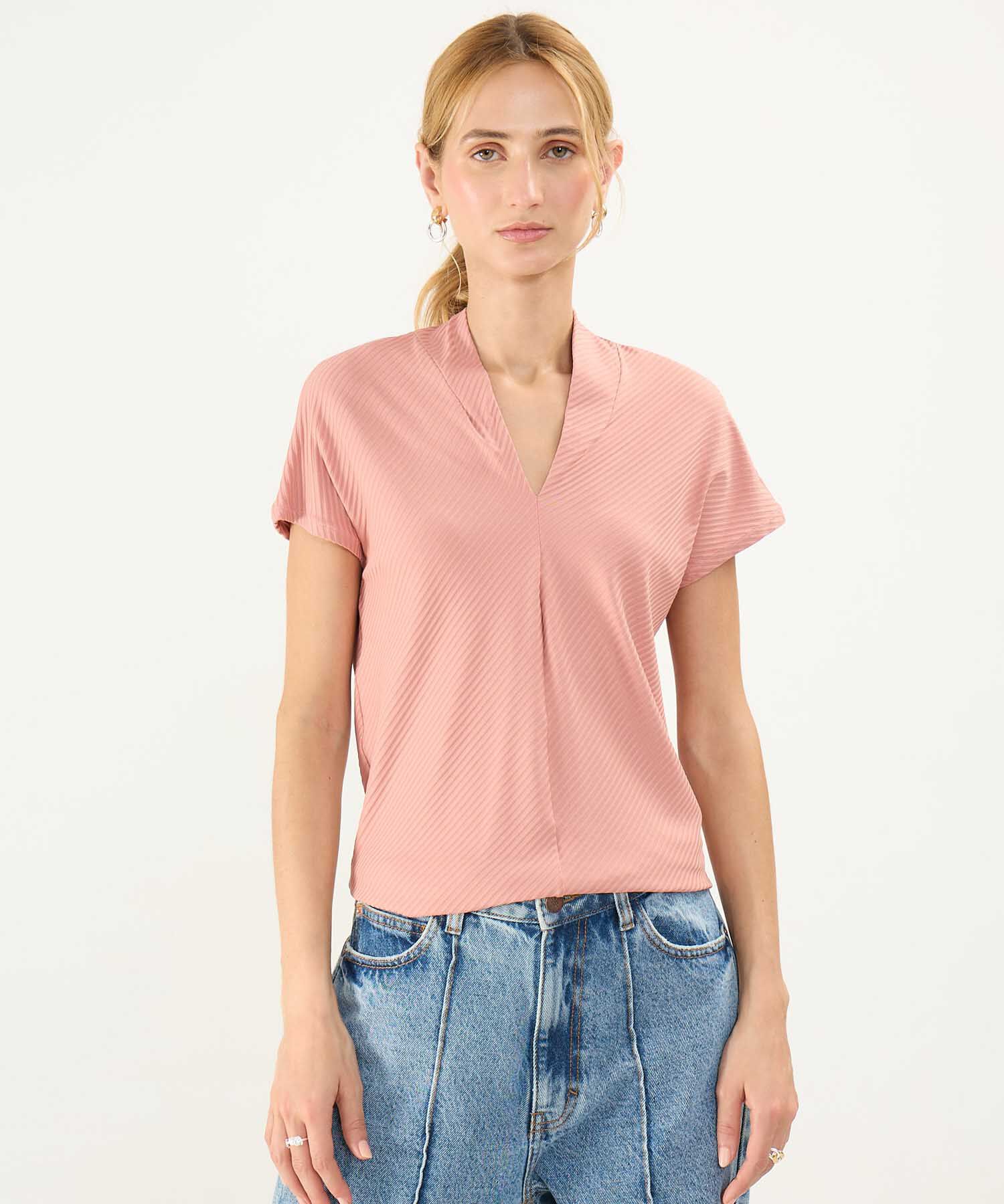 Blusa Escote en V