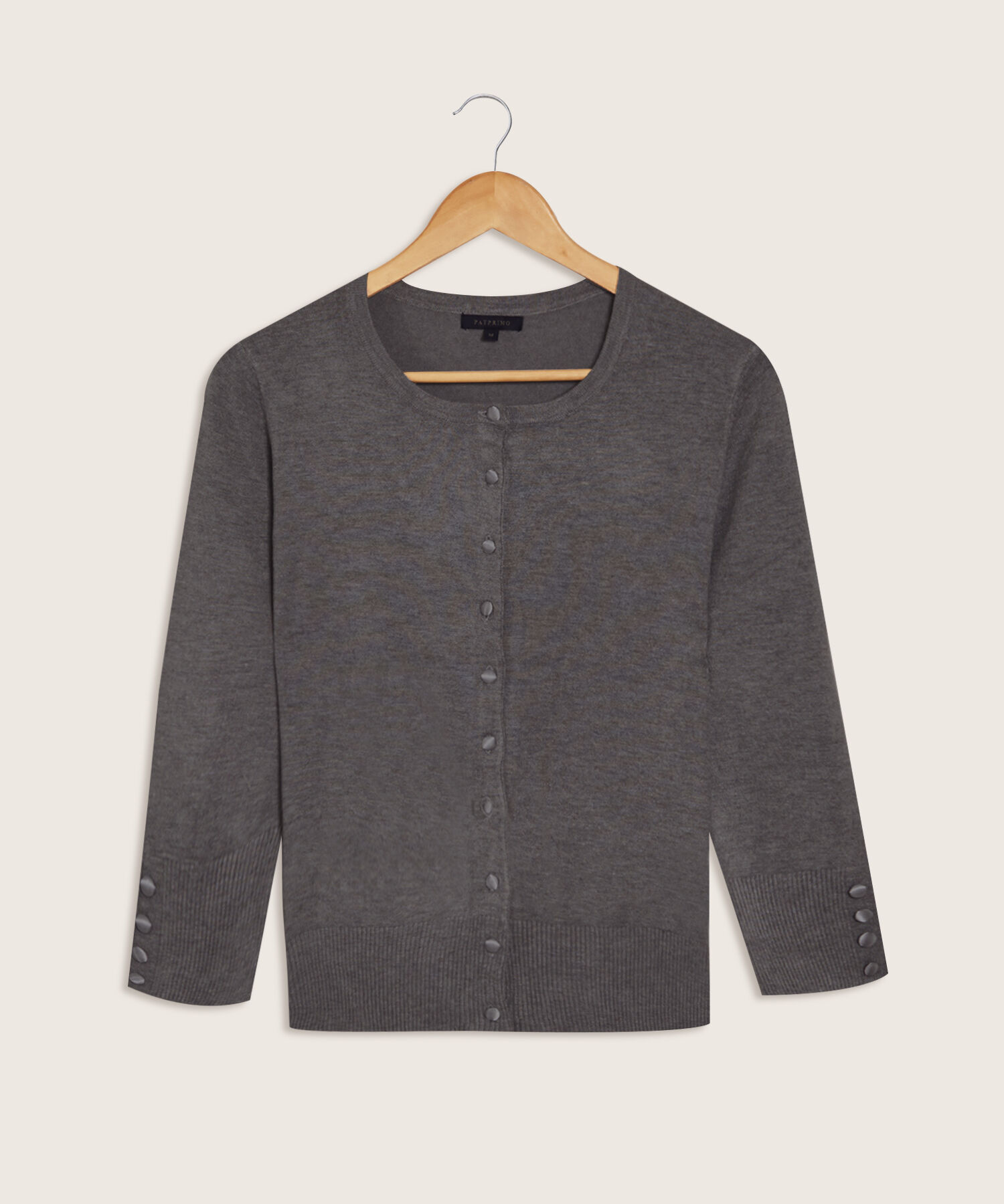 C&aacute;rdigan Cl&aacute;sico Con Botones Para Mujer