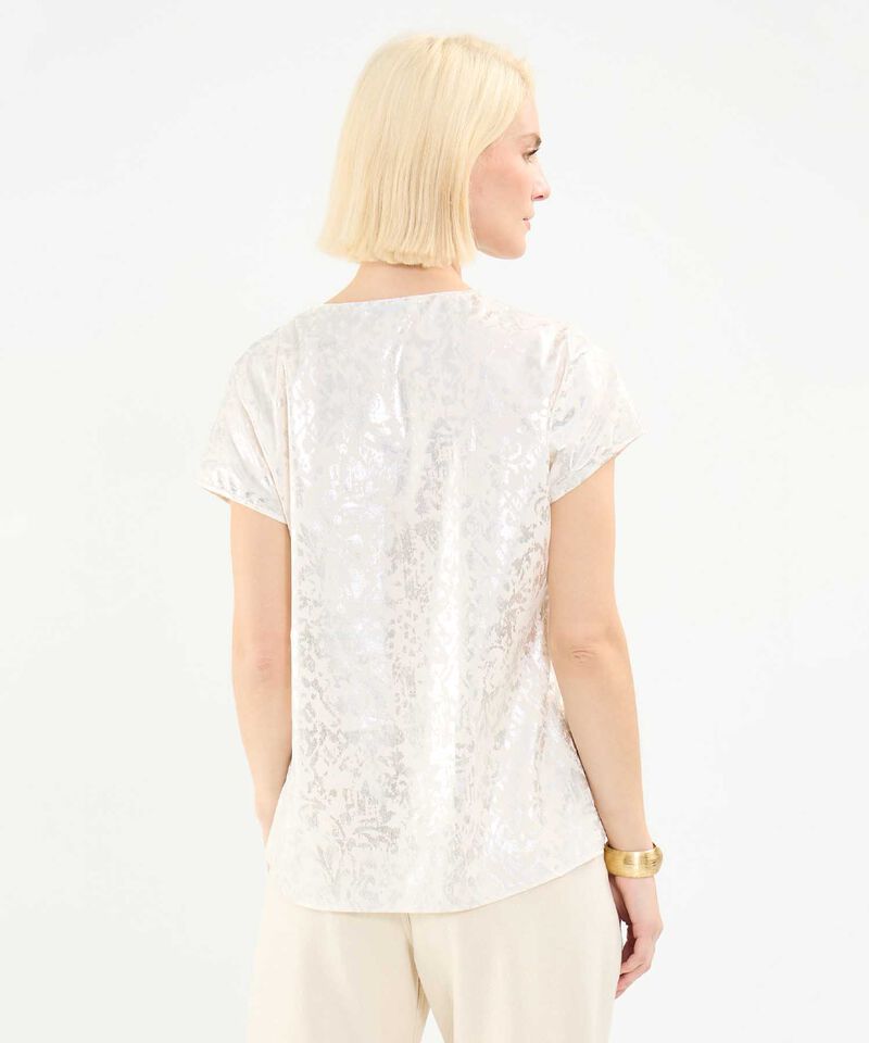 Blusa Estampado Metalizado