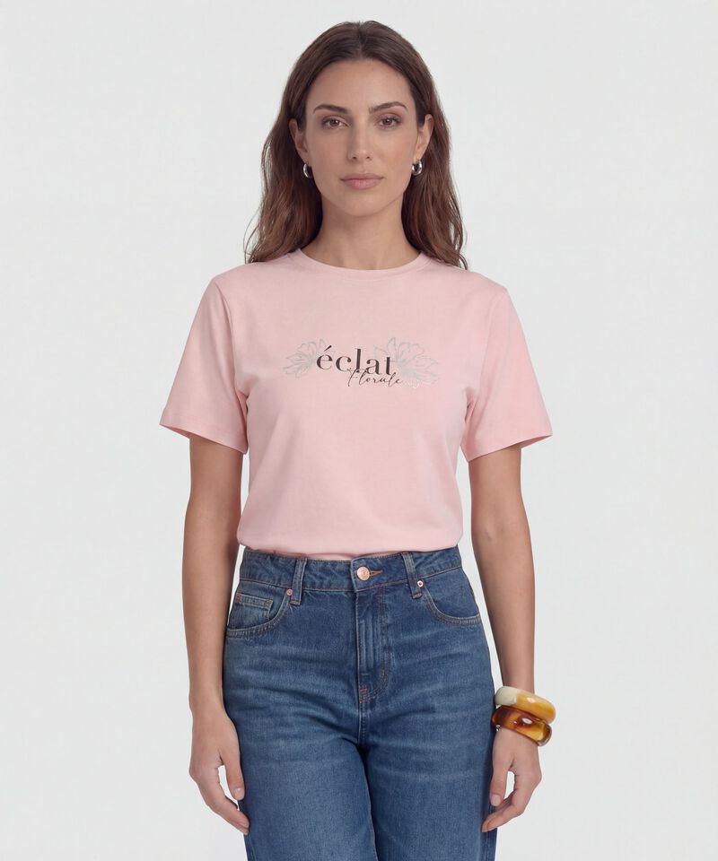 Camiseta Estampada Manga Corta 