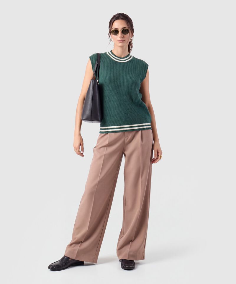 Chaleco Tejido De Punto Para Mujer