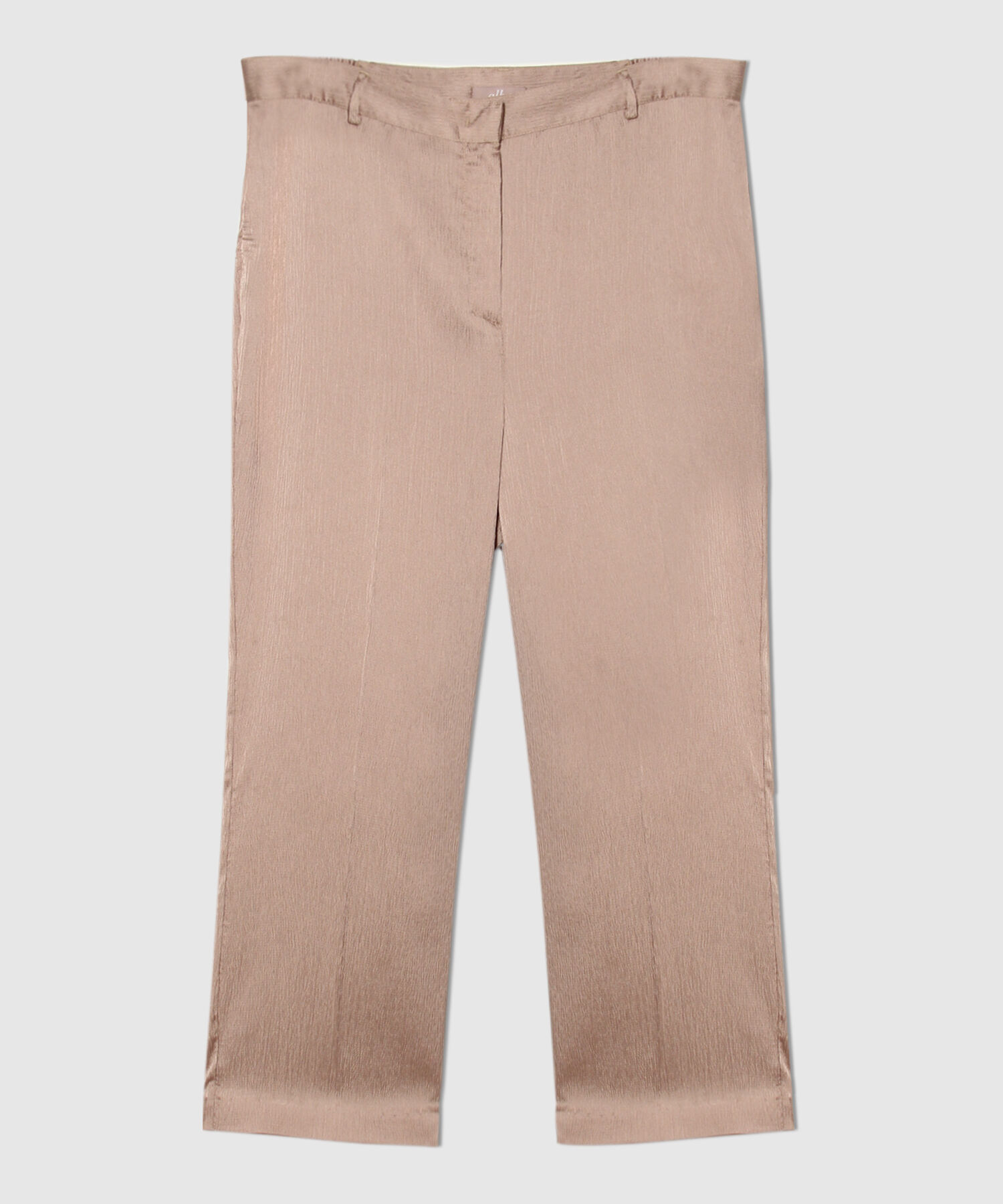 Pantalon Recto Con Quiebre En Botas Y Pretina Encauchada