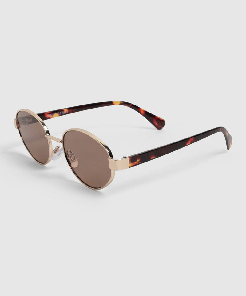 Gafas De Sol Ovaladas Met&aacute;licas Para Mujer