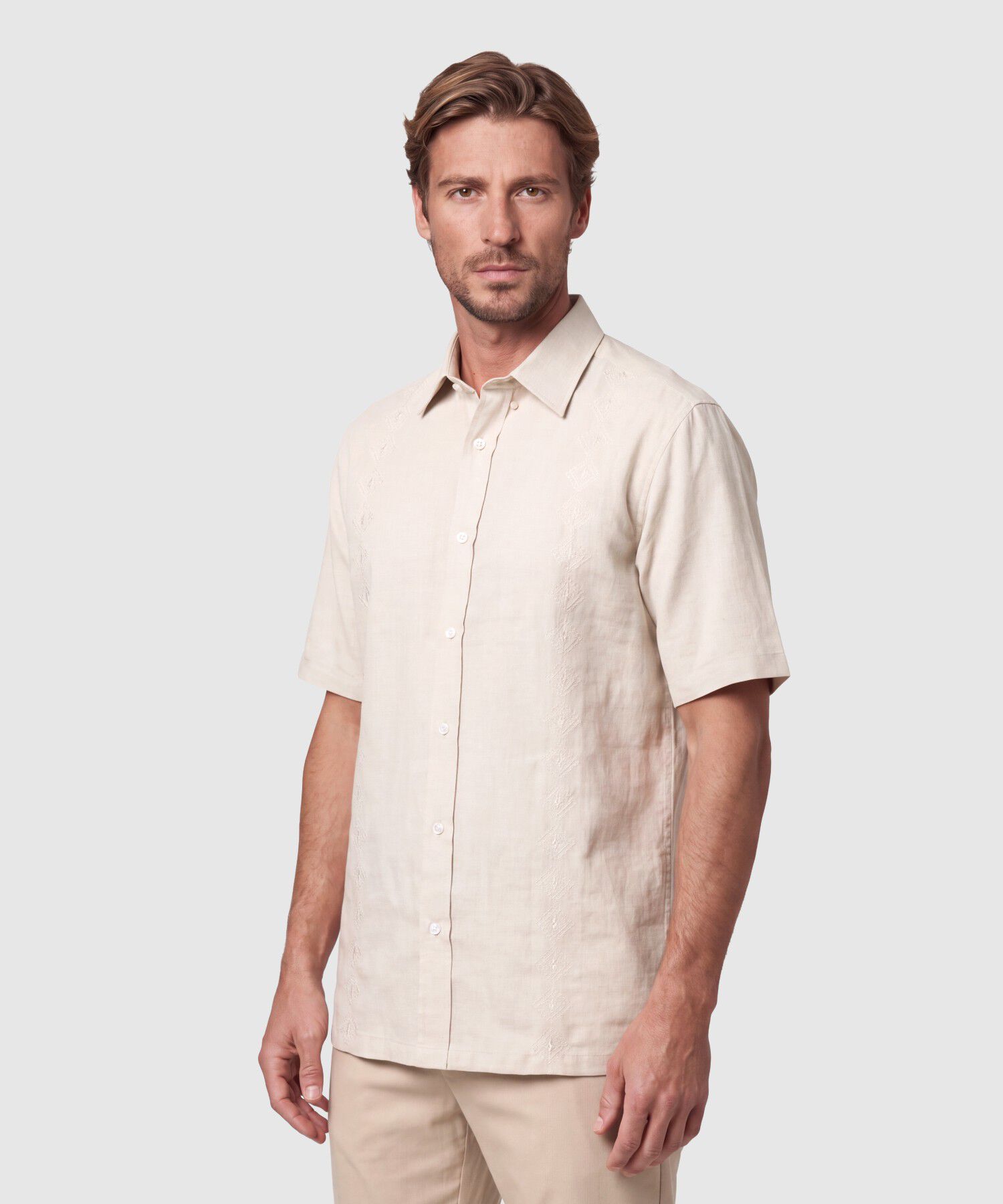 Guayabera Premium Manga Corta Para Hombre