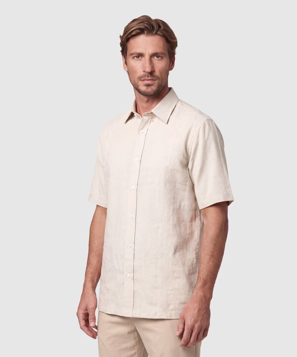 Guayabera Premium Manga Corta Para Hombre image number null