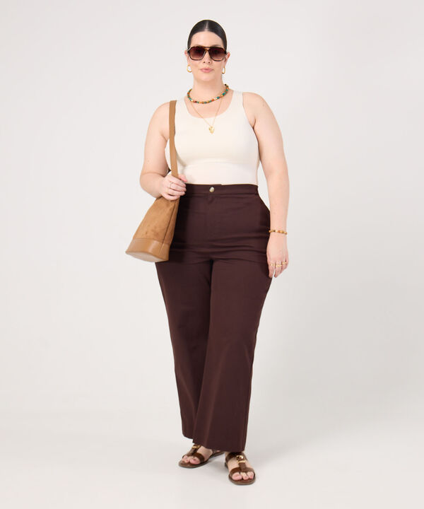 Pantal&oacute;n Sastrero Para Mujer Curvy
