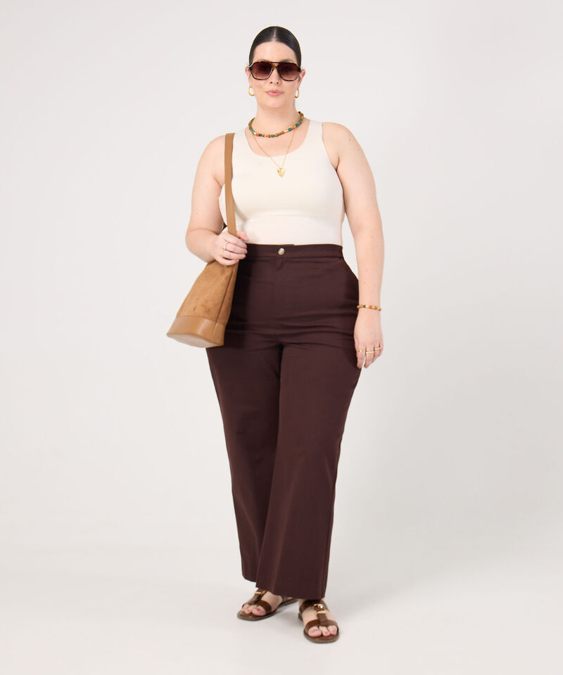 Pantal&oacute;n Sastrero Para Mujer Curvy