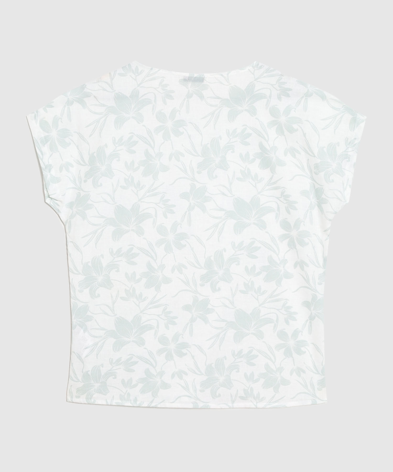 Blusa Estampada, Manga Corta Corrida