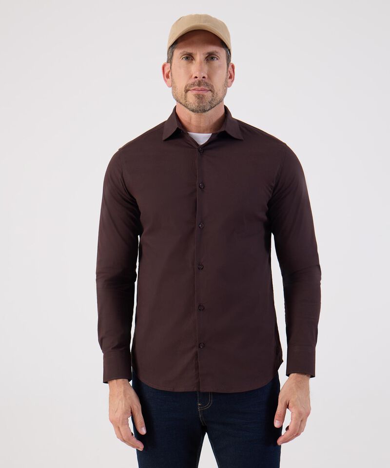 Camisa Formal De Manga Larga Para Hombre