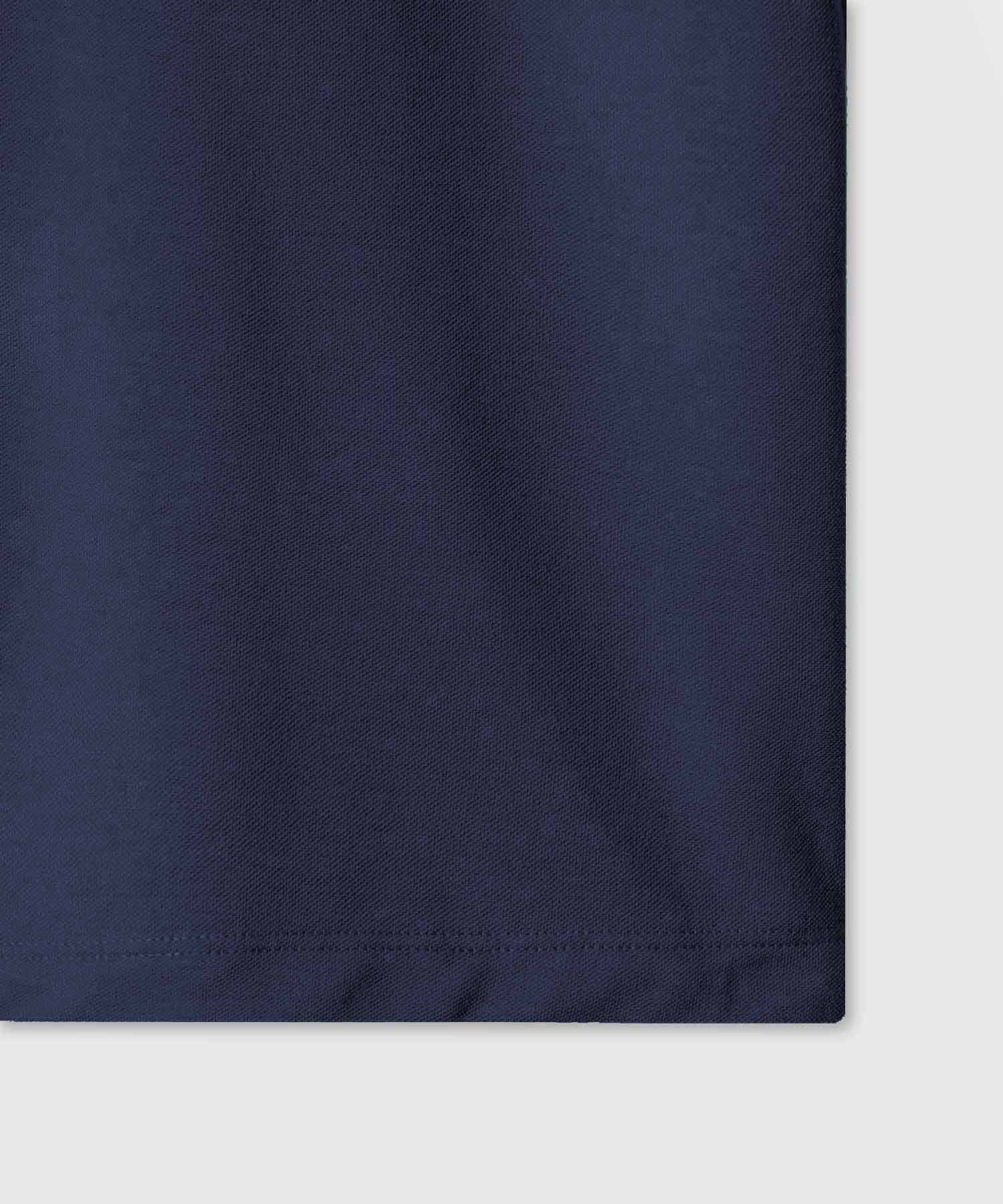 Polo Básica Cuello Tejido, AzulOscuro, personalized