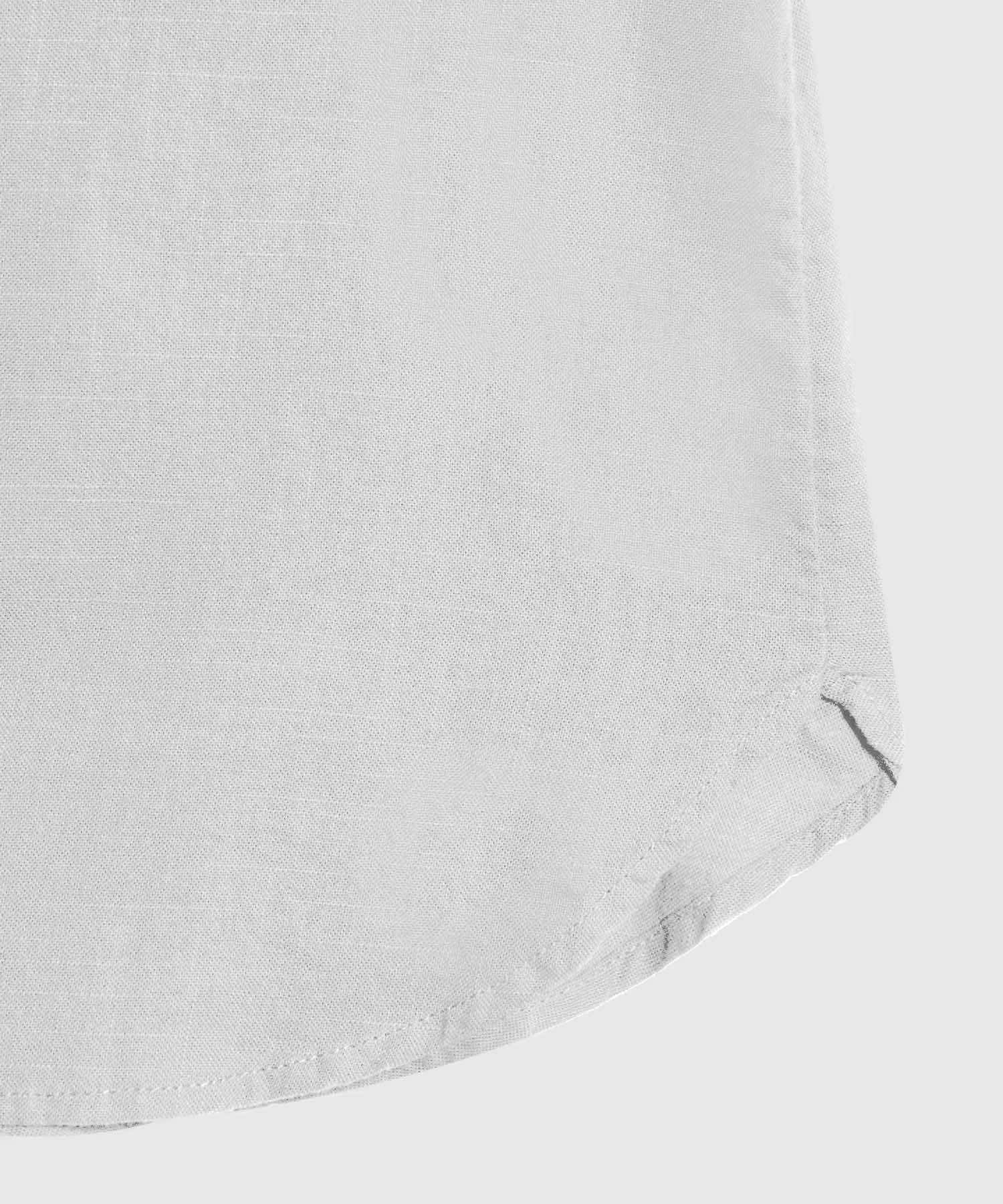 Blusa Manga Larga Unicolor En Lino