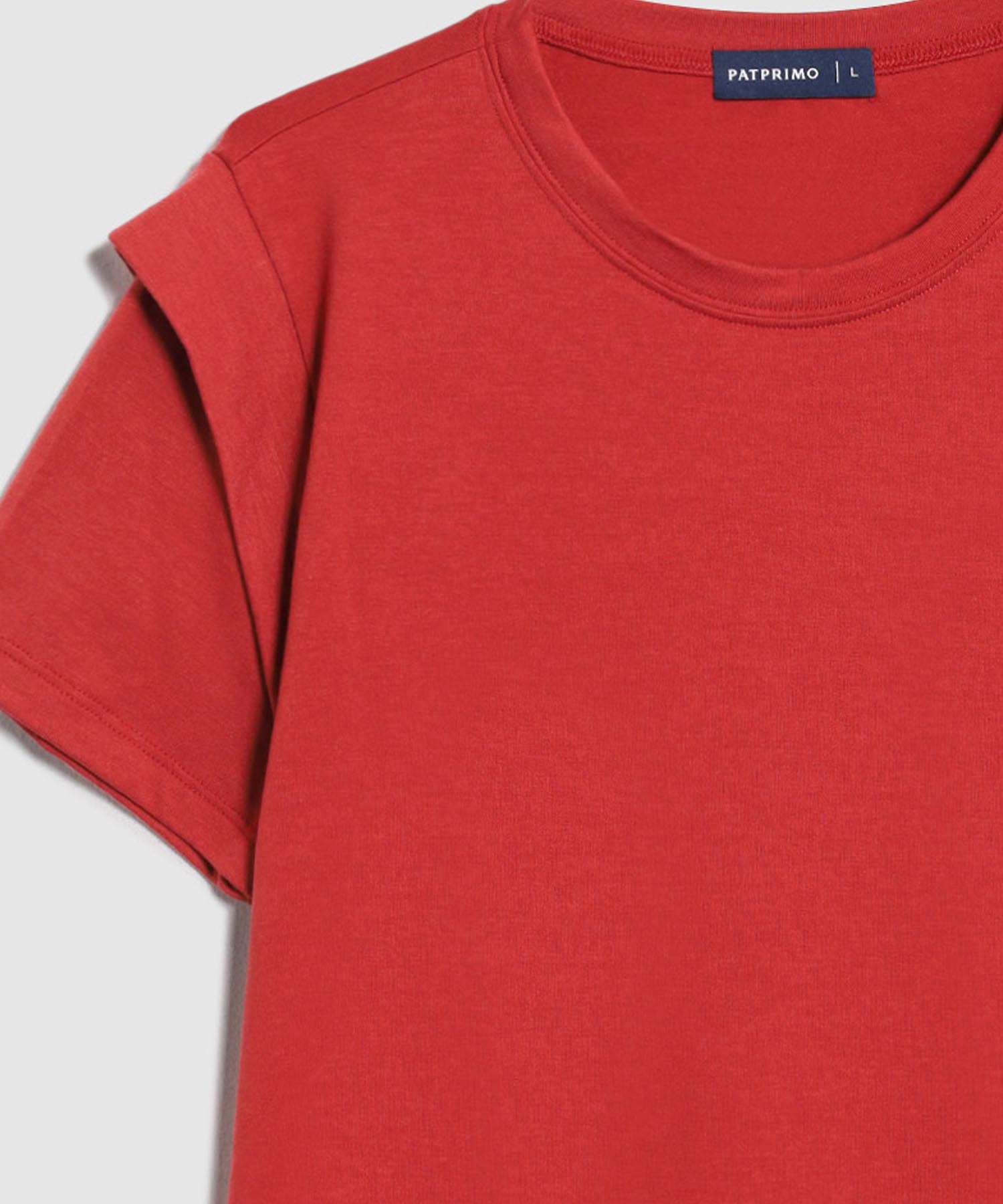 Camiseta Mujer Manga Corta Hombros Elevados, Naranja, personalized