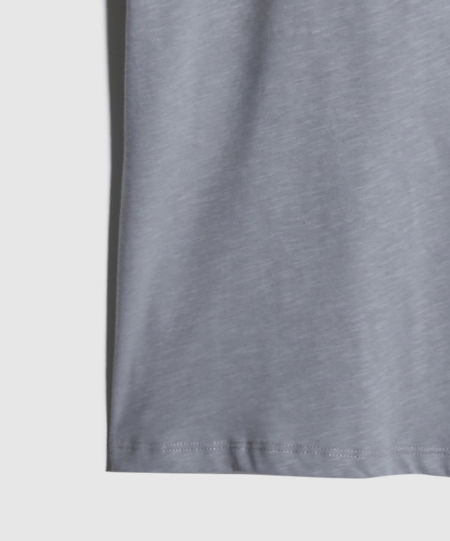 Camiseta Manga Corta Unicolor, Cuello Redondo, Bolsillo Con Pedreria, Gris, personalized