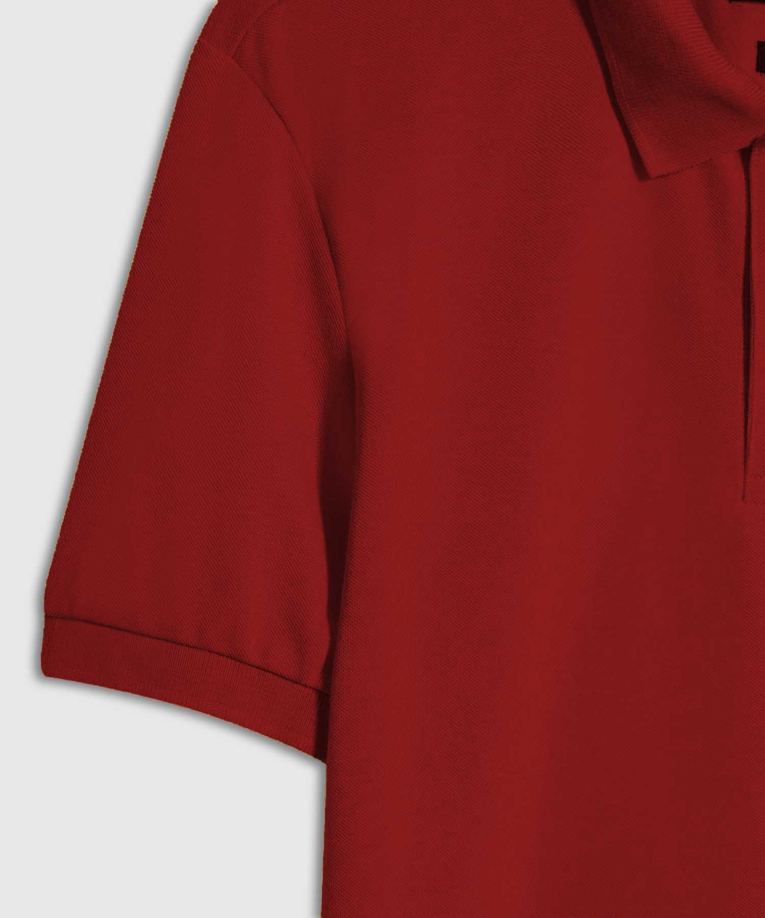 Polo Tejida Básica, Terracota, personalized