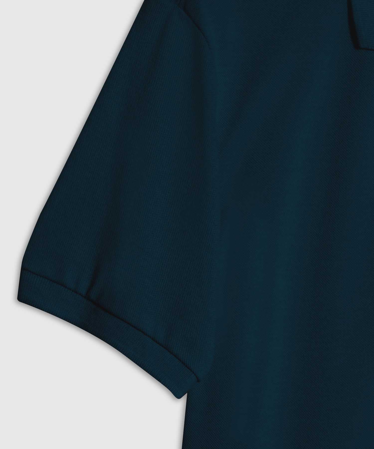 Polo Tejido Unicolor Cuello Y Pu&ntilde;os Tejidos,Sin Bolsillo Con Hiladillo.