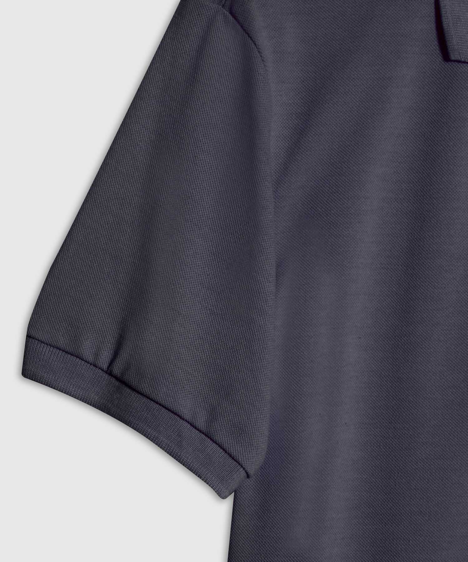 Polo Tejido Unicolor Cuello Y Puños Tejidos,Sin Bolsillo Con Hiladillo.