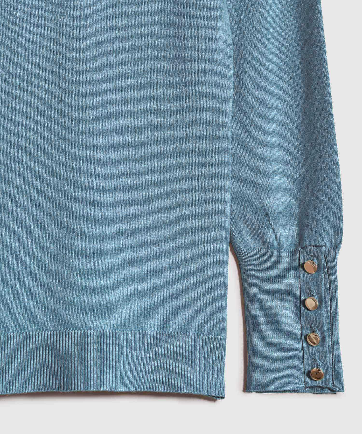 Saco Unicolor Con Botones En Puño