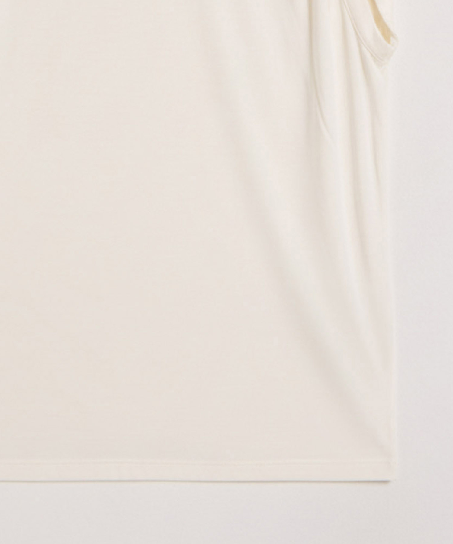 Camiseta Mujer Hombros Fruncidos Sin Mangas, Crema, personalized