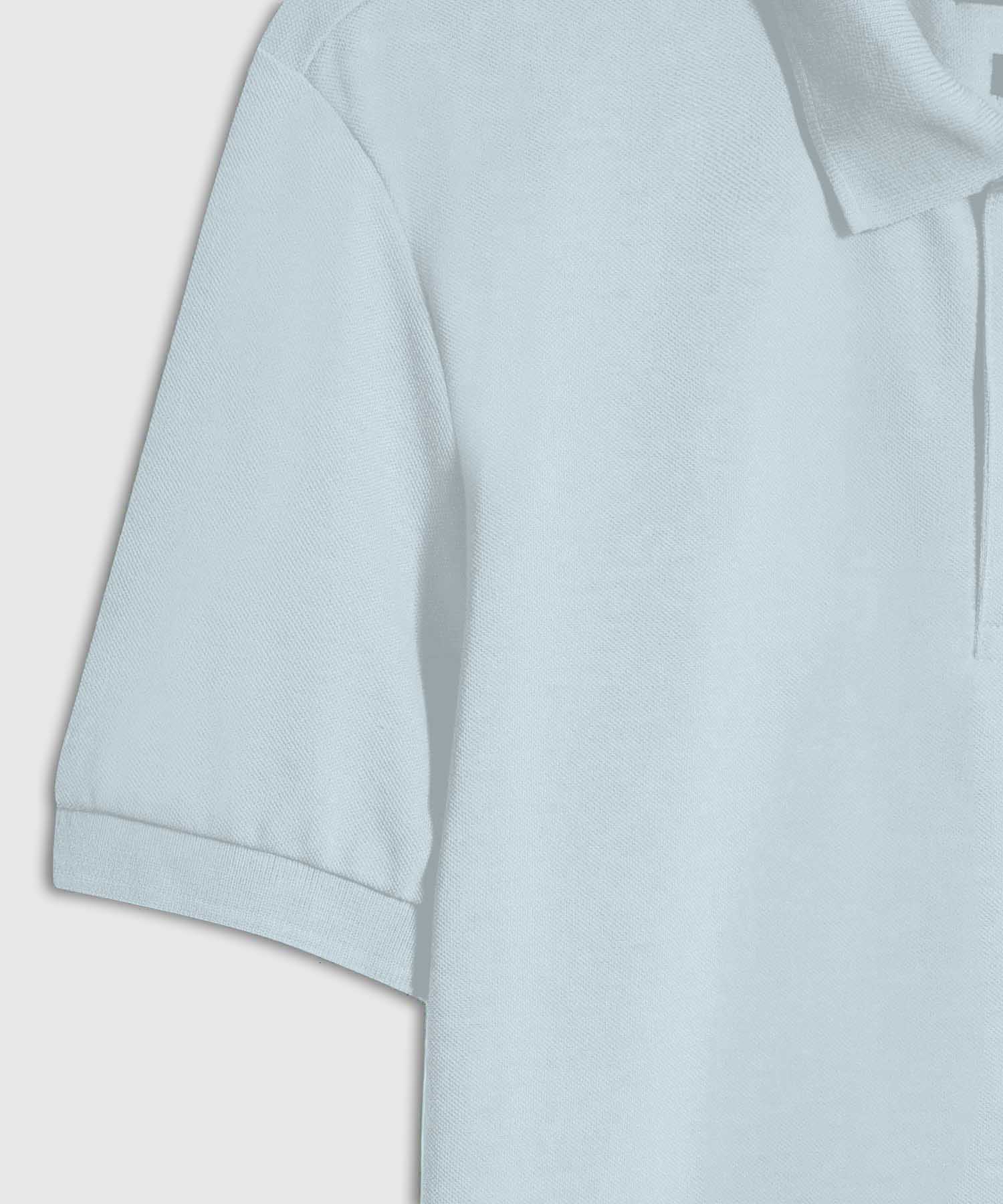 Polo Básica Cuello Tejido, AzulClaro, personalized