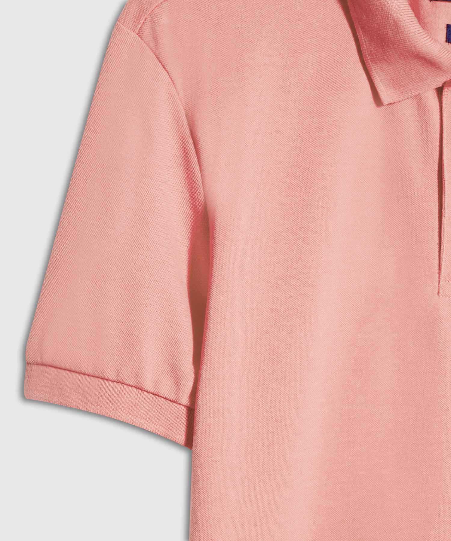 Polo Tejido Unicolor Cuello Y Puños Tejidos,Sin Bolsillo Con Hiladillo.