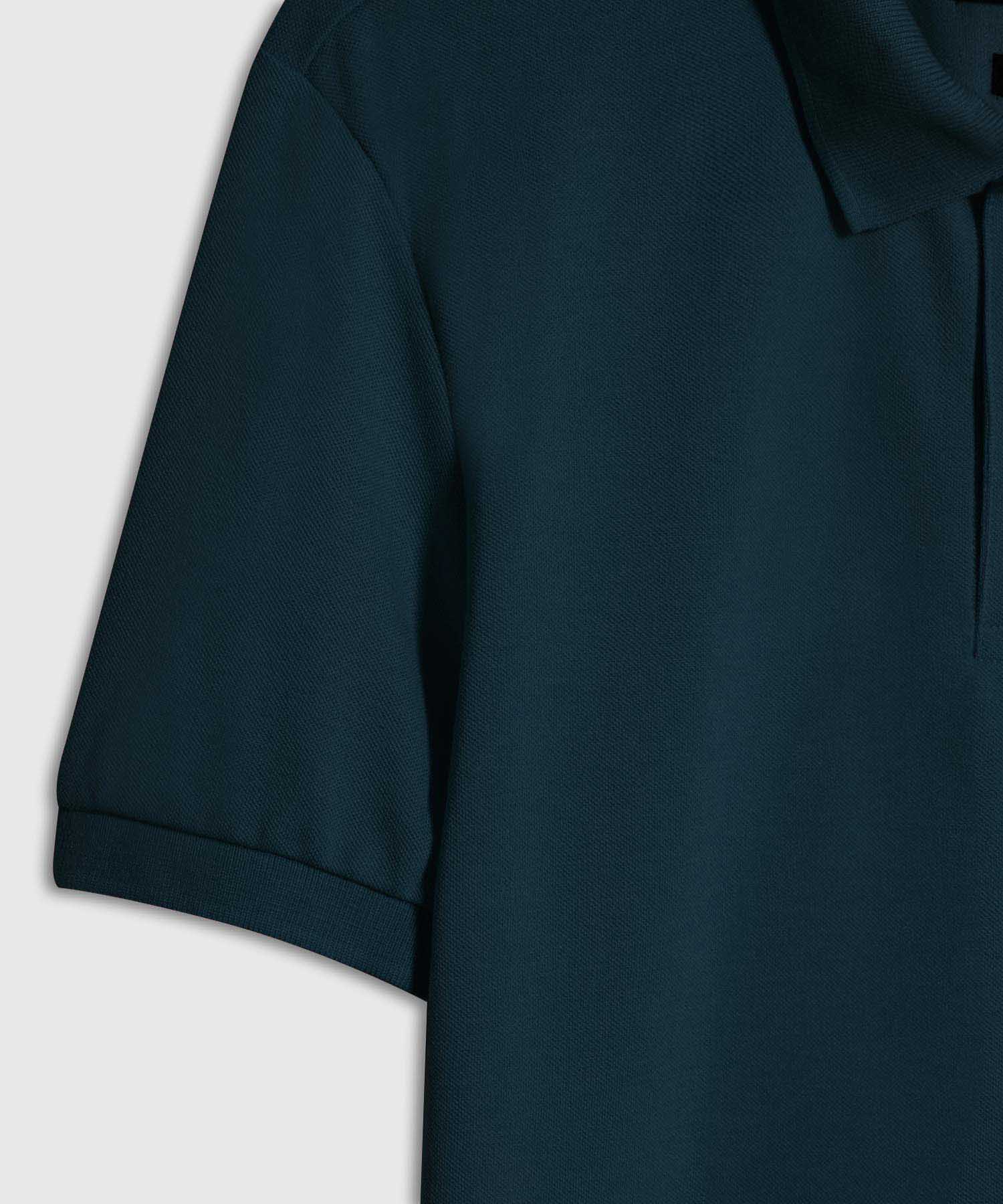 Polo Tejido Unicolor Cuello Y Pu&ntilde;os Tejidos,Sin Bolsillo Con Hiladillo.