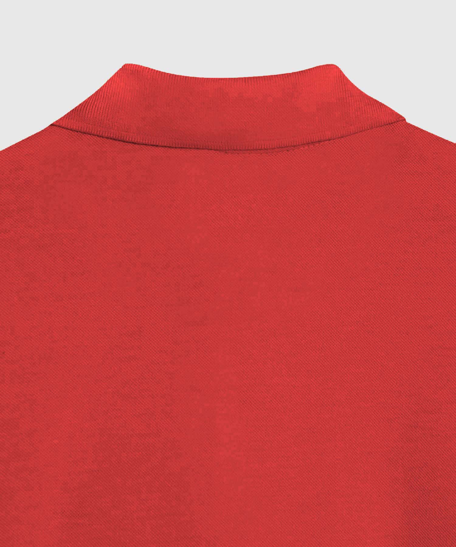 Polo Básica Cuello Tejido, Rojo, personalized