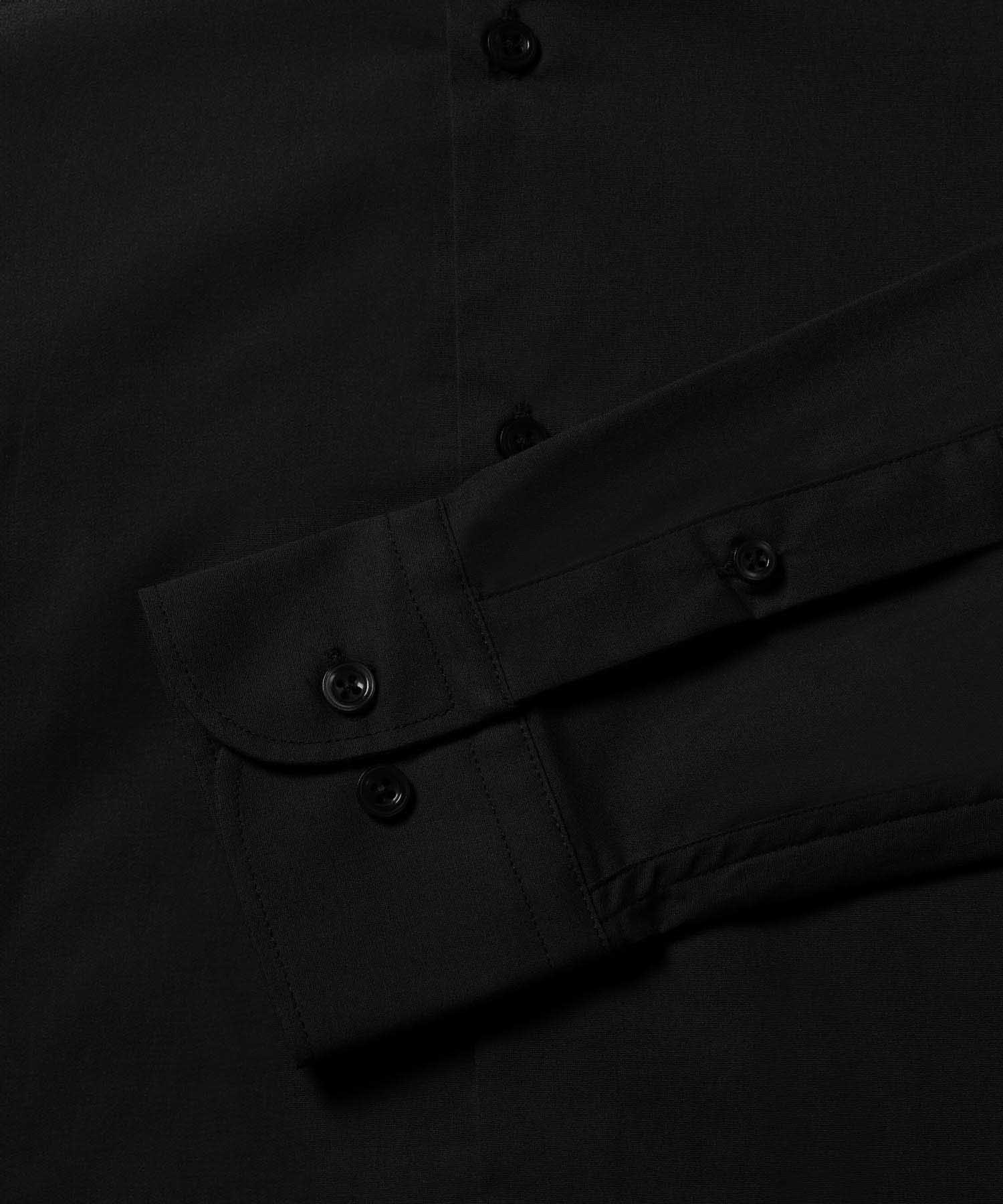 Camisa Formal De Manga Larga Para Hombre, Negro, personalized