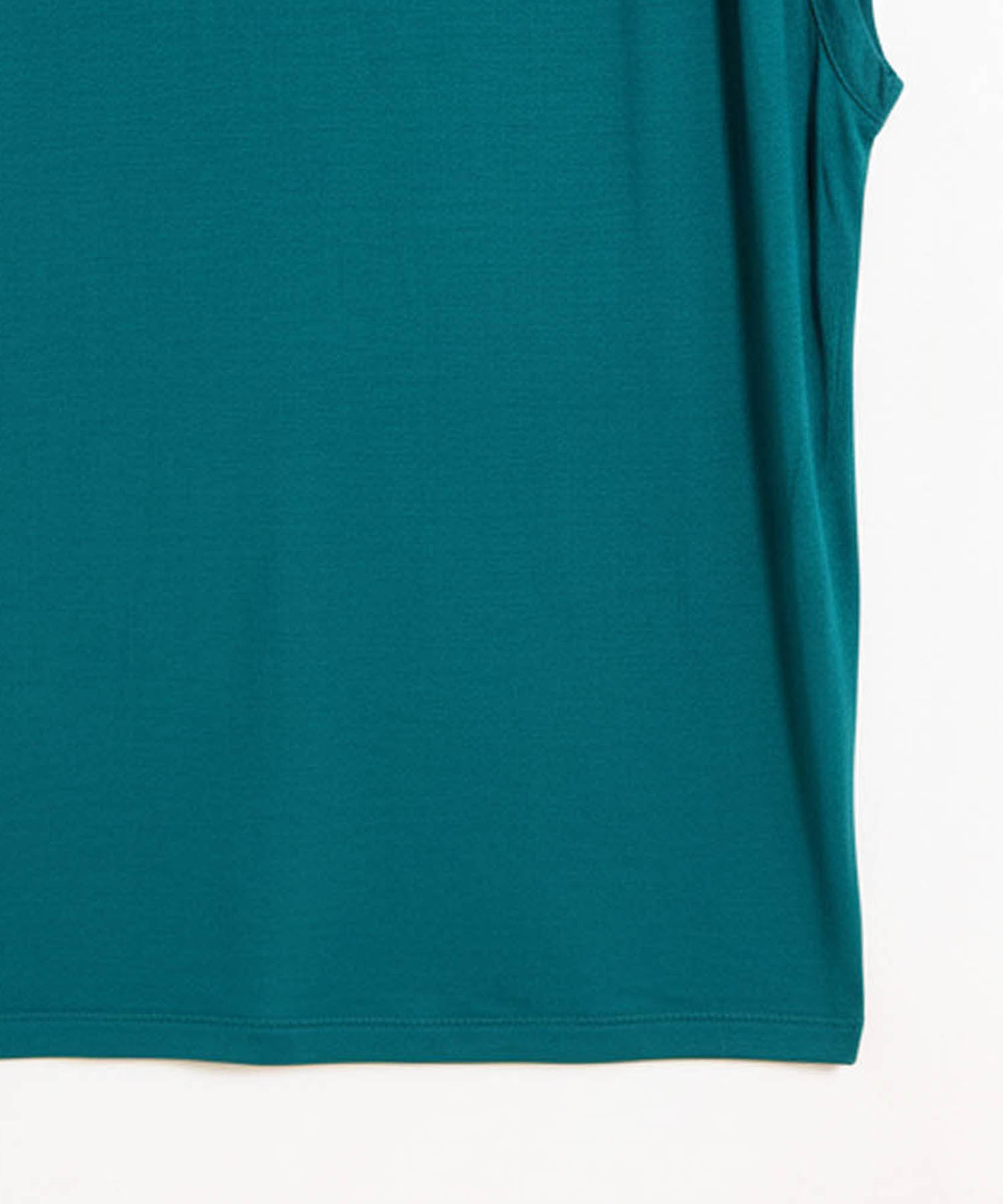 Camiseta Mujer Hombros Fruncidos Sin Mangas, Verde, personalized