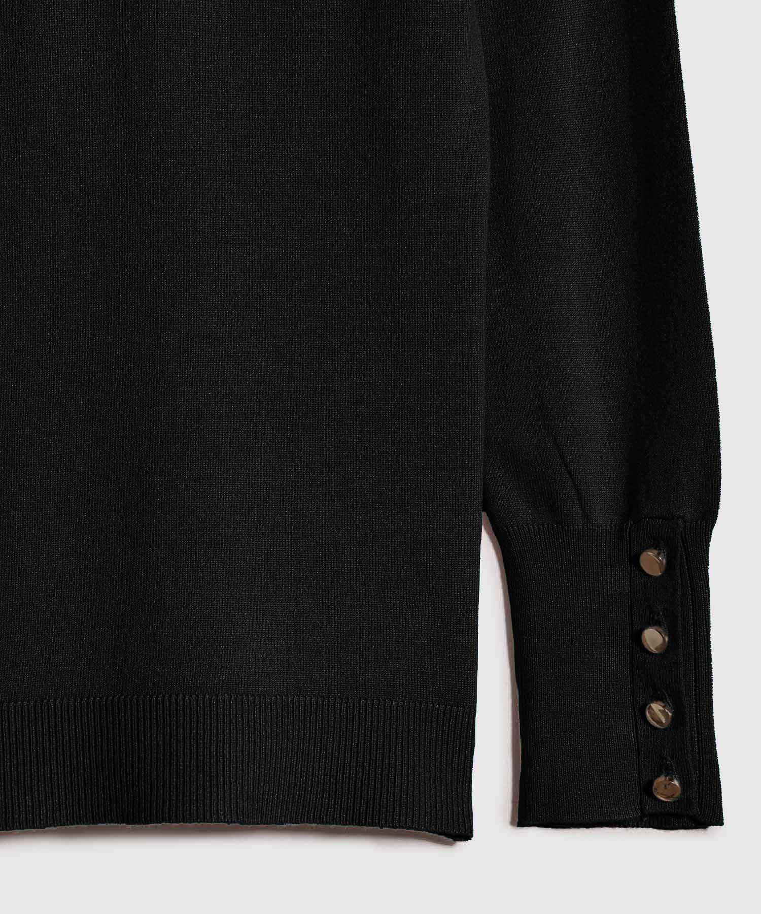 Saco Unicolor Con Botones En Puño