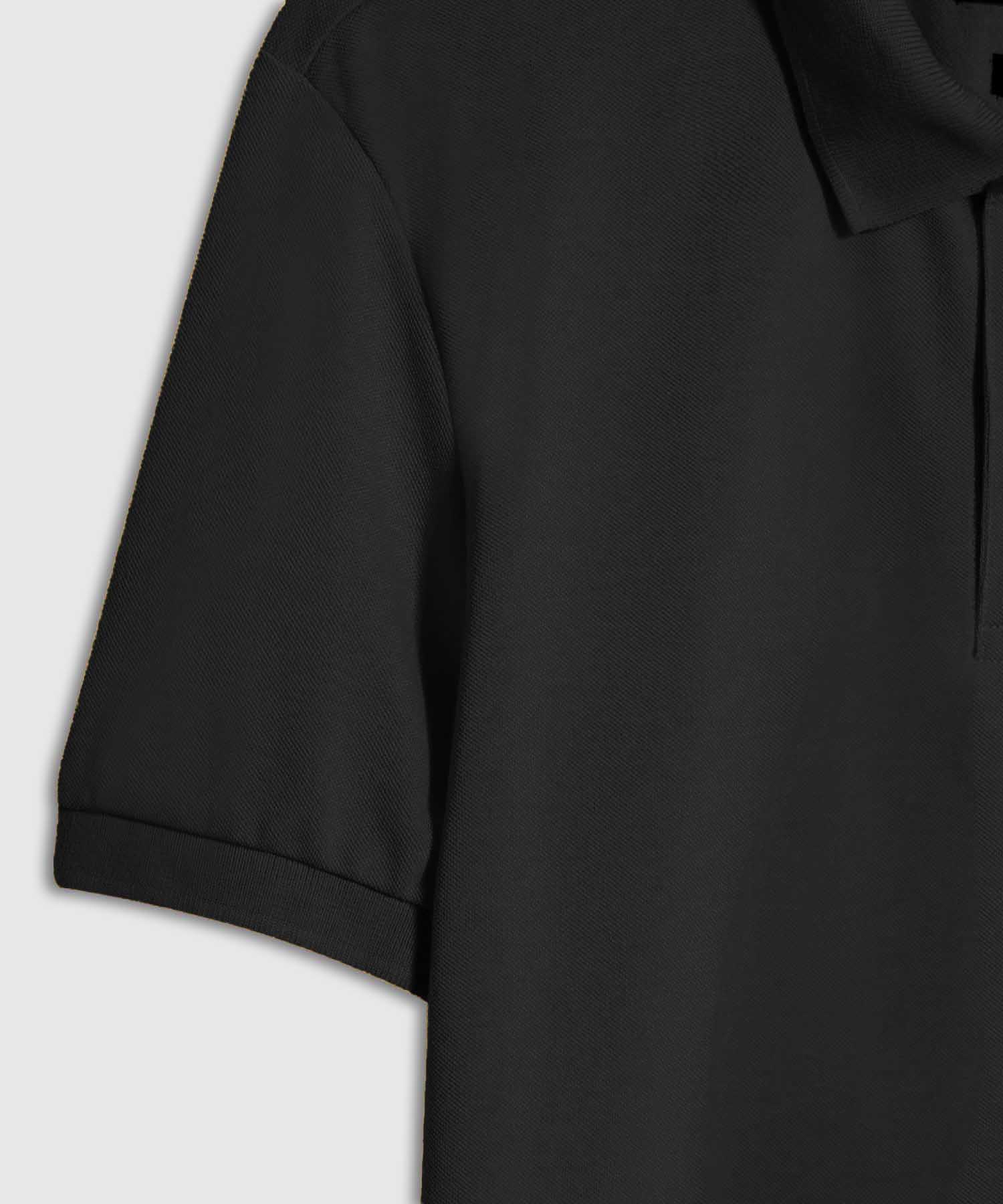 Polo Tejido Unicolor Cuello Y Puños Tejidos,Sin Bolsillo Con Hiladillo.