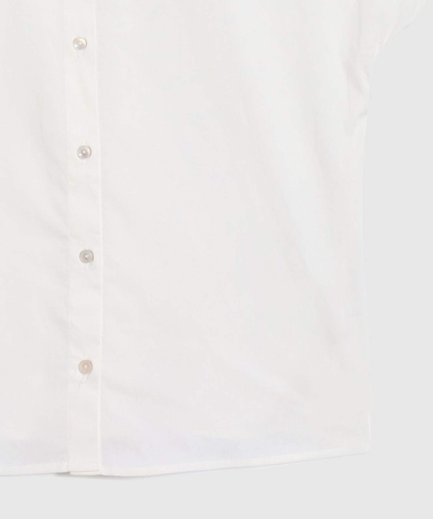 Camisa Unicolor Bordada En Hombros