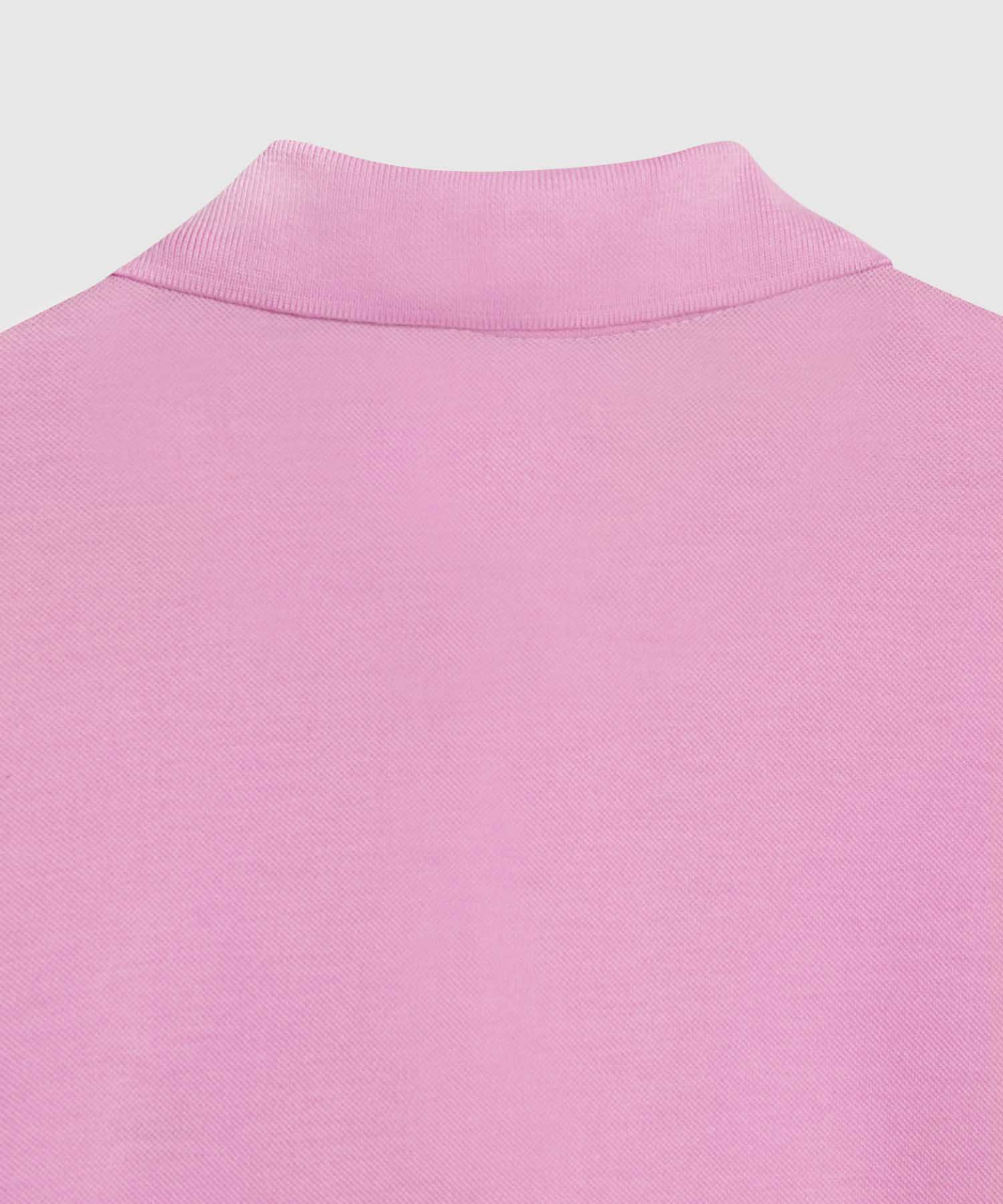 Polo Tejido Unicolor Cuello Y Puños Tejidos,Sin Bolsillo Con Hiladillo.