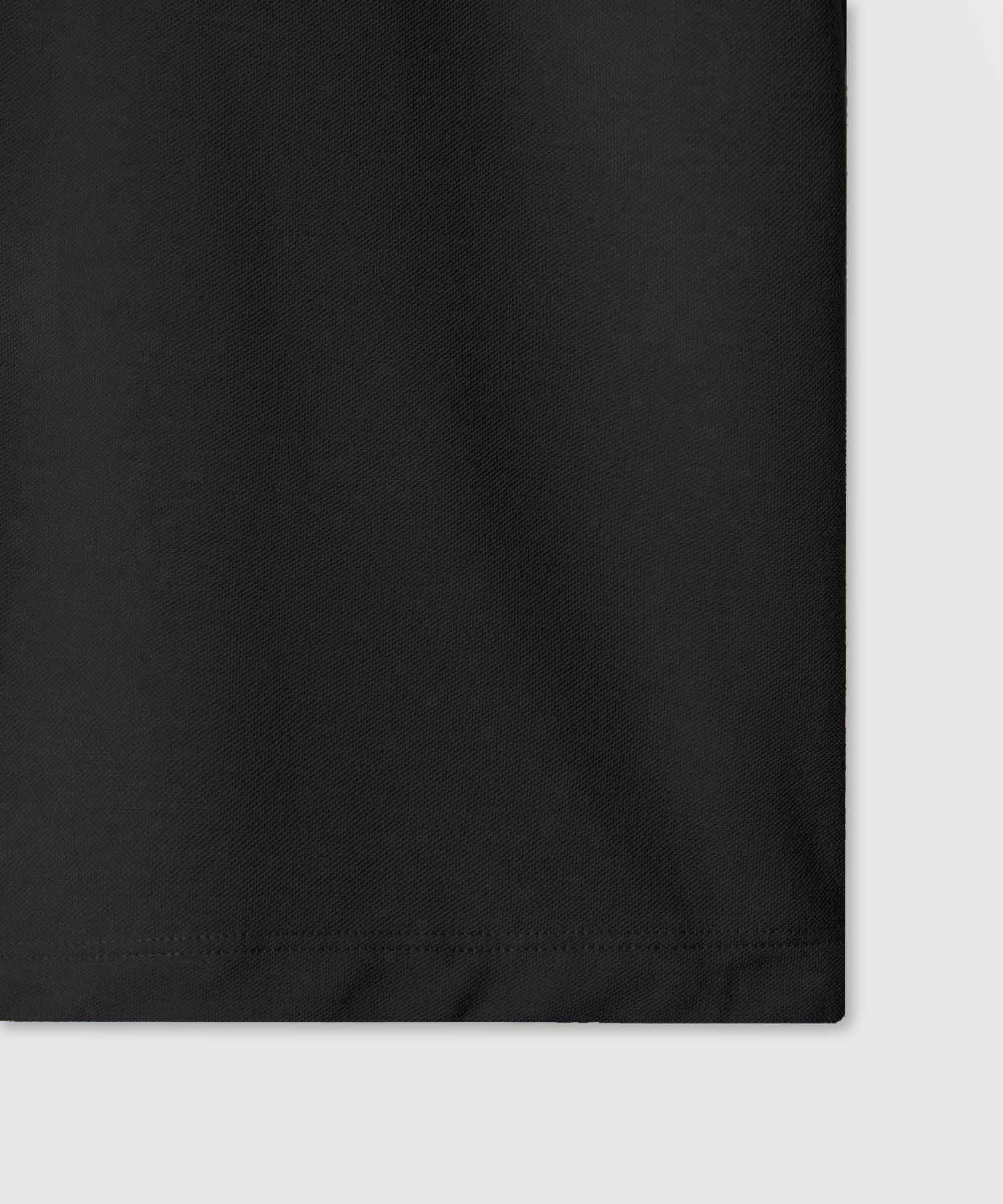 Polo Básica Cuello Tejido, Negro, personalized