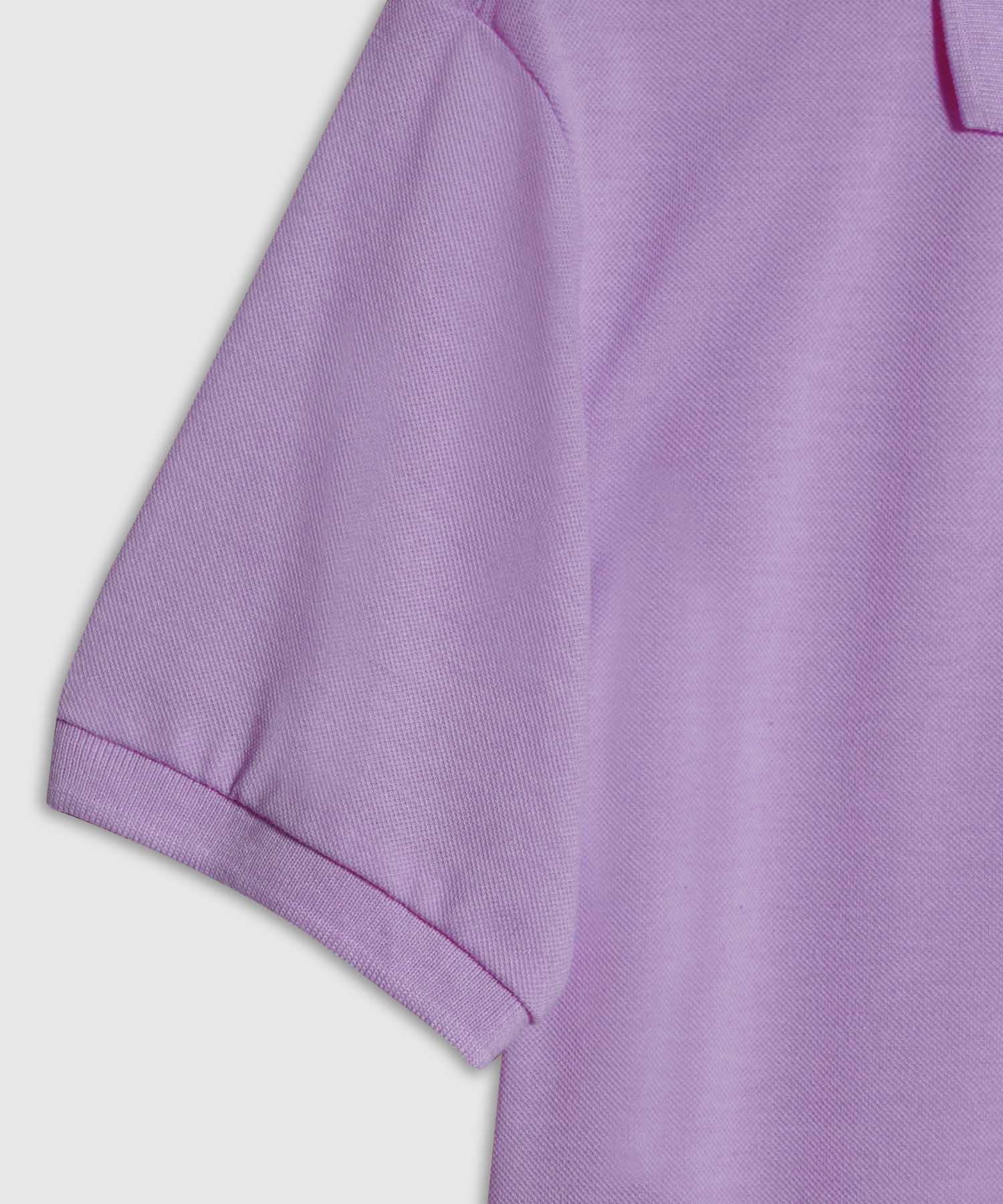 Polo Tejido Unicolor Cuello Y Puños Tejidos,Sin Bolsillo Con Hiladillo.