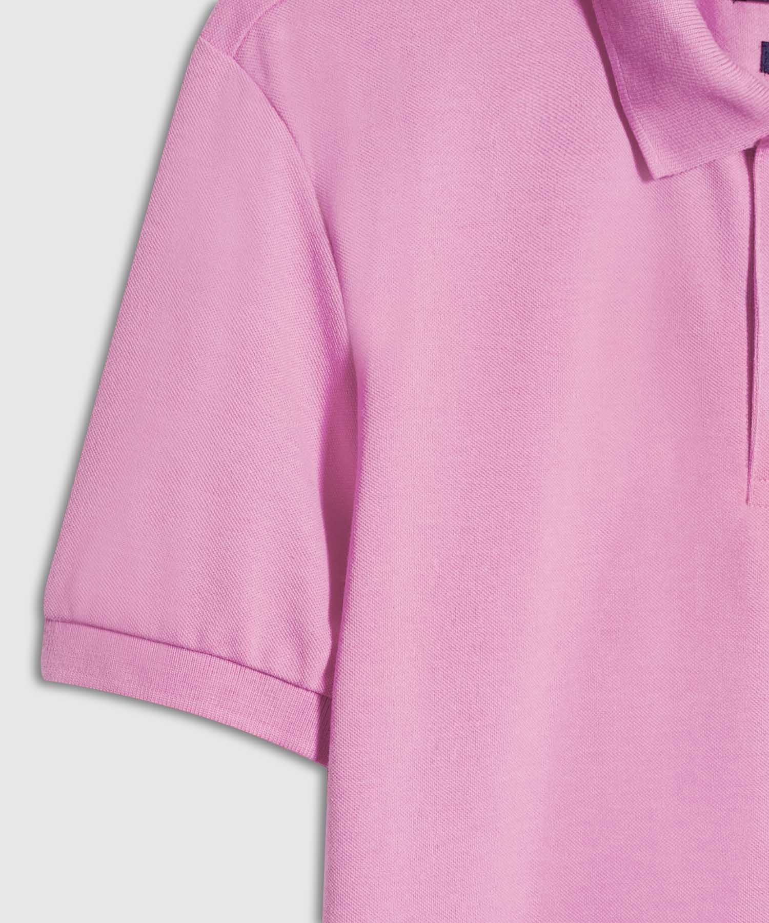 Polo Tejido Unicolor Cuello Y Puños Tejidos,Sin Bolsillo Con Hiladillo.