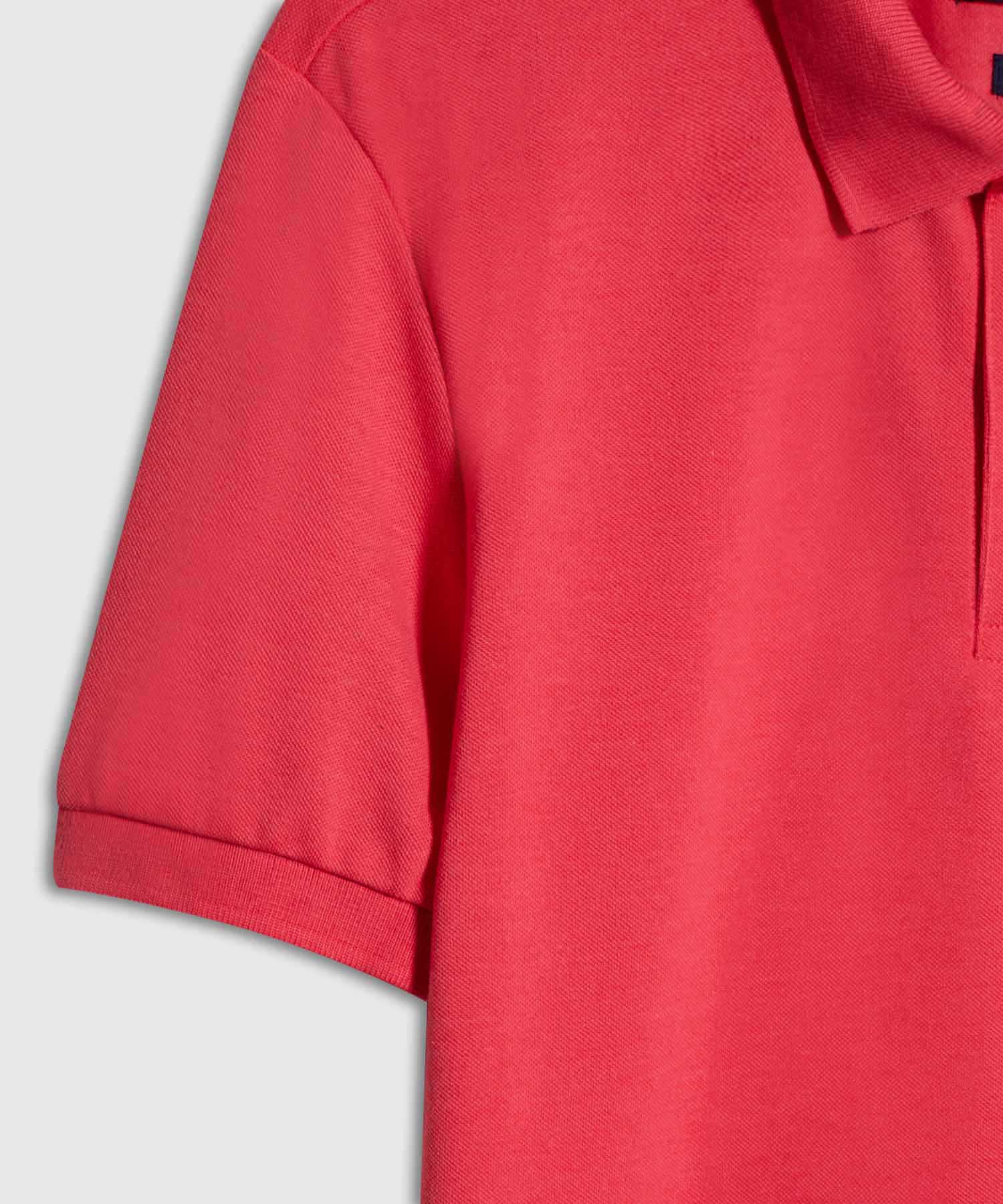 Polo Tejido Unicolor Cuello Y Puños Tejidos,Sin Bolsillo Con Hiladillo.
